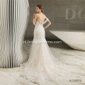 White Vestidos de novia Cappedasdasd Mermaid Slank Wedding Dres2S5